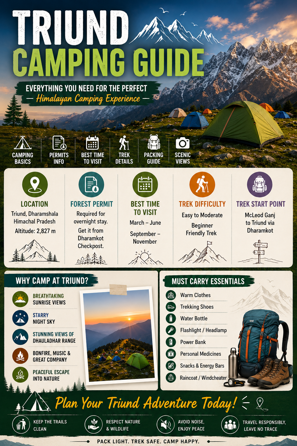 Triund Camping Guide